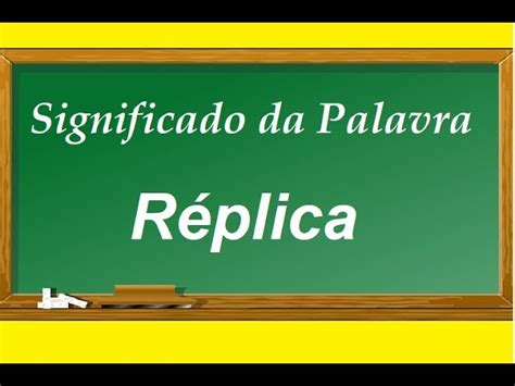 qué significa replica